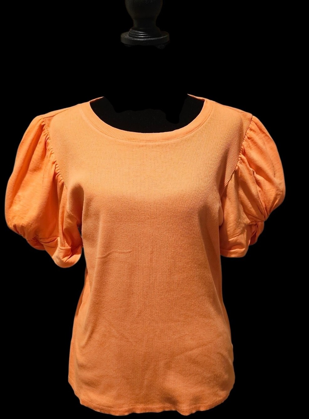 Vince Camuto Orange Puff Sleeve Tee